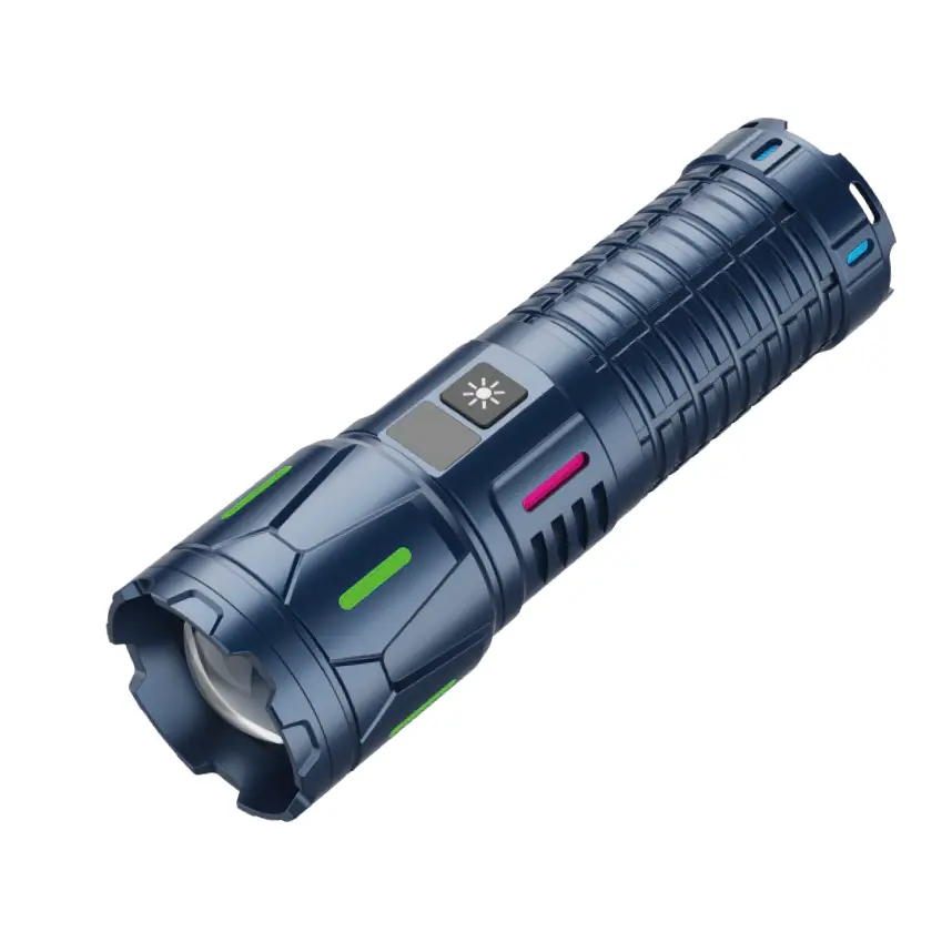 100W LED Taktisk ficklampa USB Uppladdningsbar