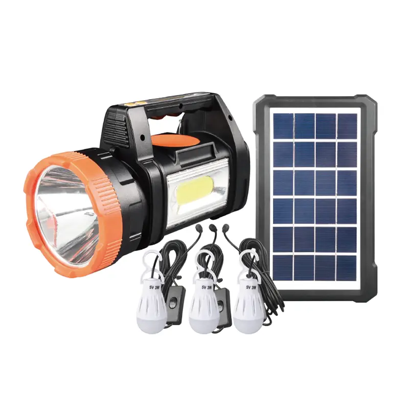 30W COB Uppladdningsbar Solar Spotlight Kit