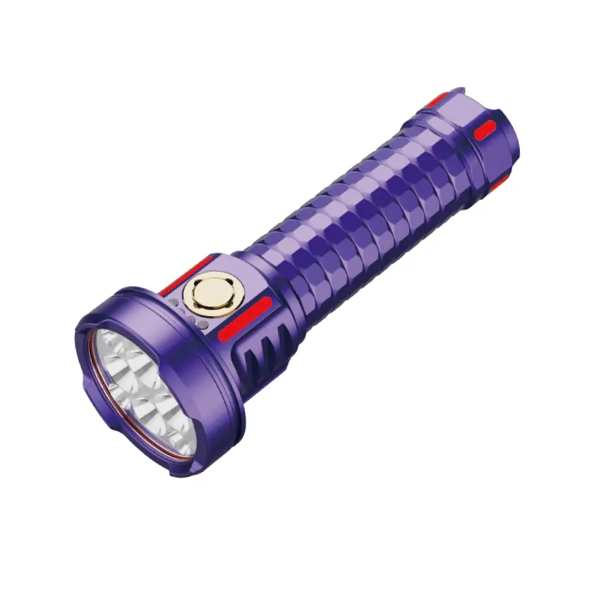 Högeffekts överlevnadsficklampa utomhus