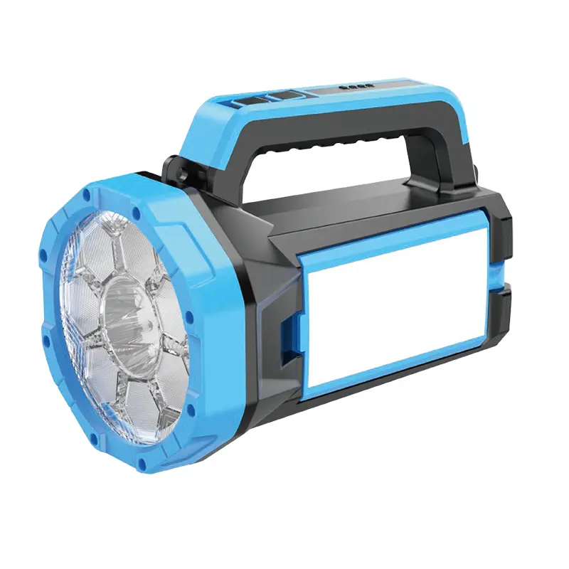 Multifunktionell ficklampa med arbetsljus och spotlight