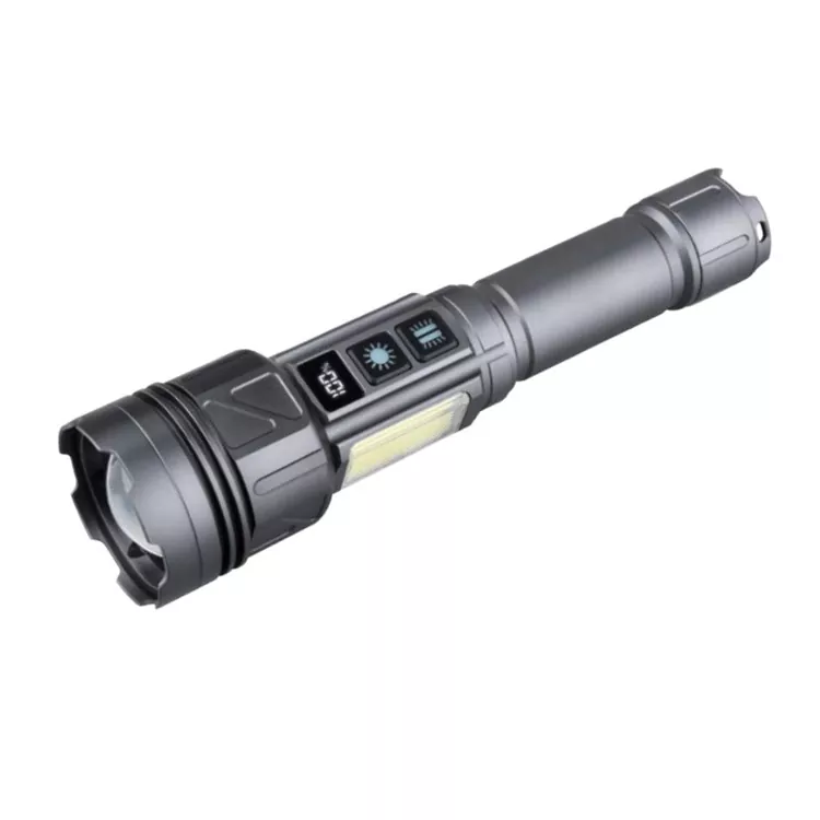 Bärbar LED-ficklampa Uppladdningsbar för nödsituationer